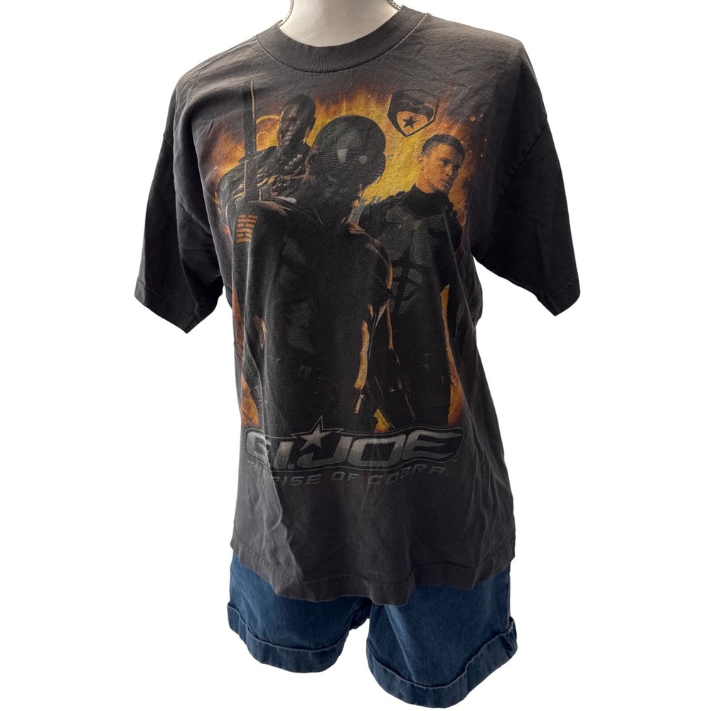 Vintage Y2K G.I. Joe The Rise Of The Cobra 09 Promo T Shirt women small Channing